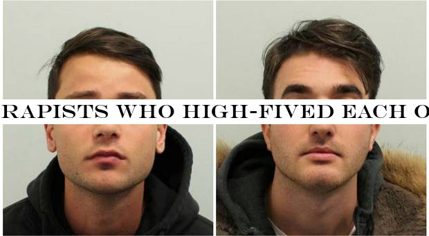 Rapists who high-fived each other while victim lay in pain are jailed