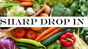 Sharp drop in vegetable prices
