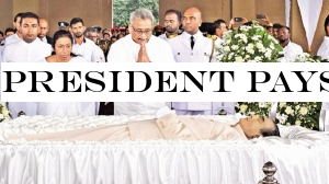 PRESIDENT PAYS LAST RESPECTS TO FORMER PM