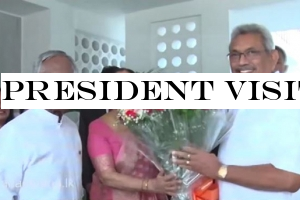 President visits SL High Commission in India
