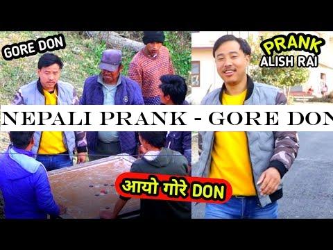 nepali prank - gore don/गोरे Don || comedy lfunny prank || alish rai new prank ||
