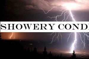 Showery condition over the island enhance further