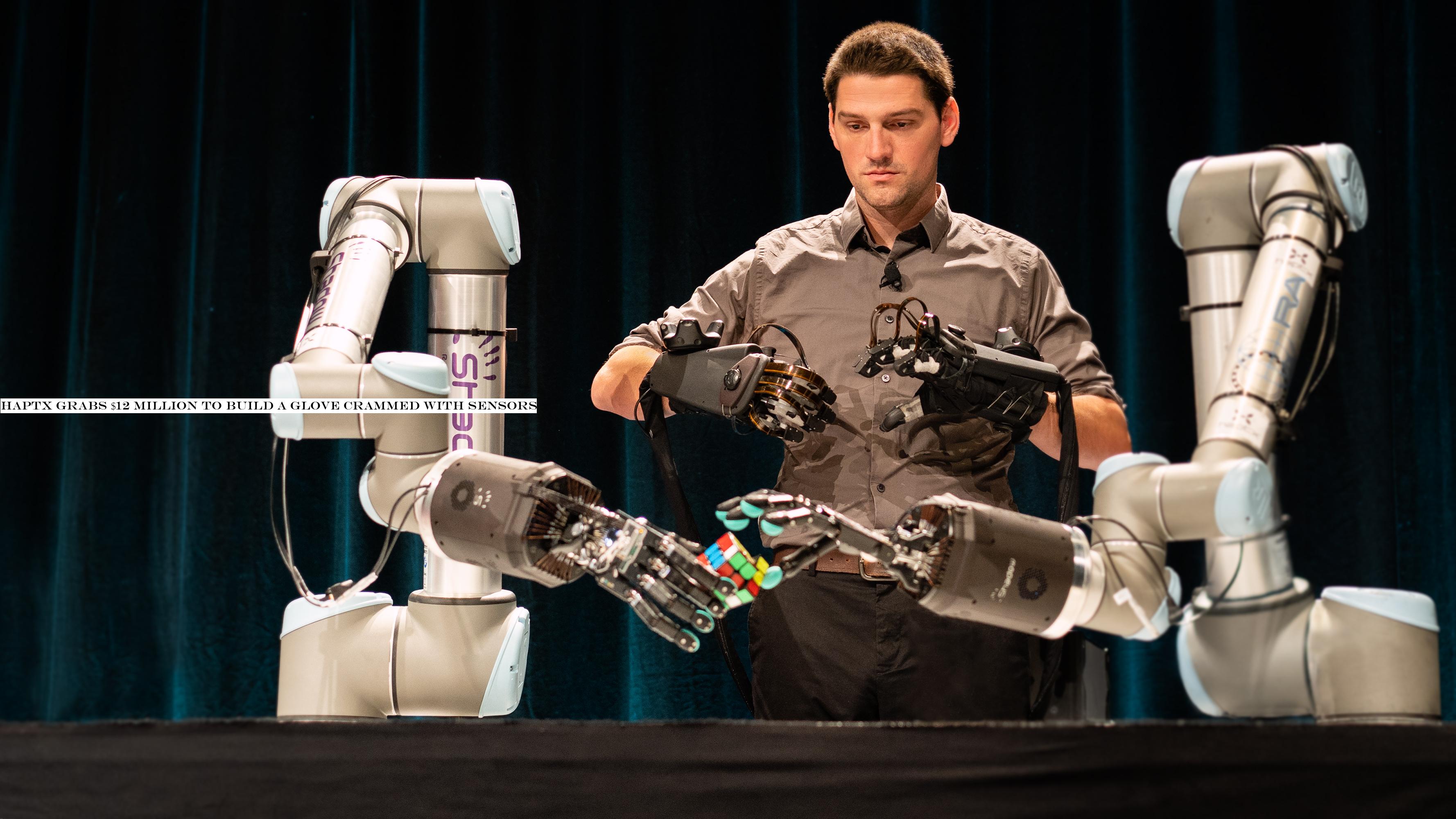 HaptX grabs $12 million to build a glove crammed with sensors
