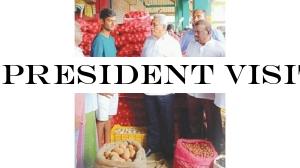 President visits Thambuttegama Economic Centre