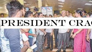 President cracks the whip at Motor Traffic Dept.