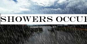 Showers occur at a some places