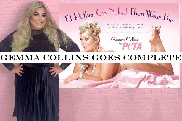 Gemma Collins goes completely naked as she oozes confidence in snap for PETA