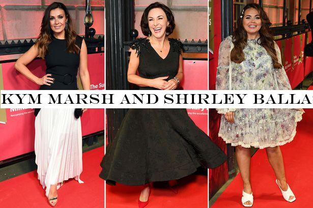 Kym Marsh and Shirley Ballas ooze red carpet glamour in chic dresses at glitzy awards