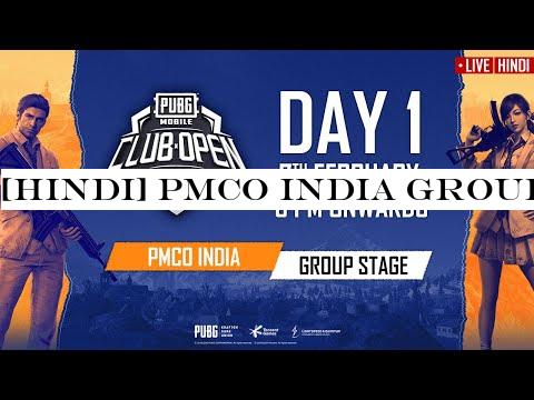 [Hindi] PMCO India Group Stage Day 1 | Spring Split | PUBG MOBILE CLUB OPEN 2020