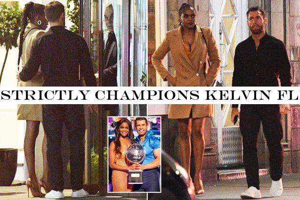 Strictly champions Kelvin Fletcher and Oti Mabuse enjoy 3am nightcap at hotel