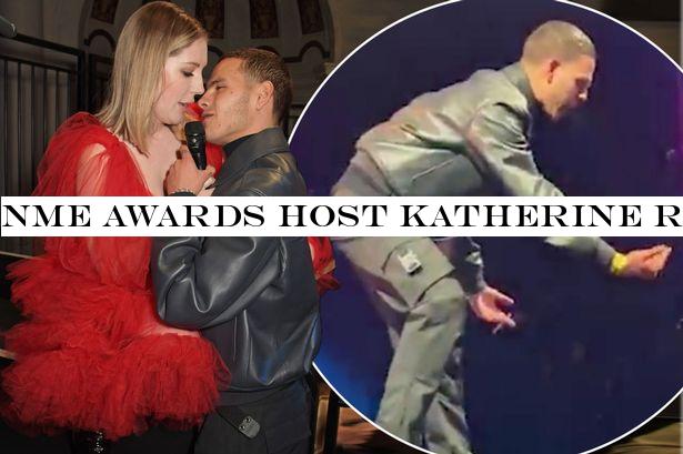 NME Awards host Katherine Ryan hits back as rapper Slowthai 'leers at her' on stage