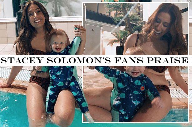 Stacey Solomon's fans praise her for swimsuit snaps as star oozes confidence