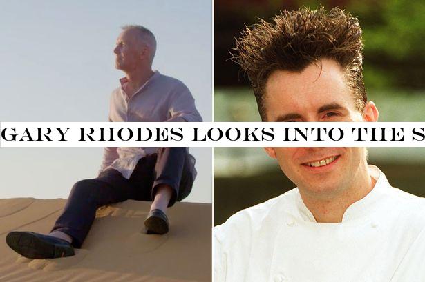 Gary Rhodes looks into the sunset in poignant footage taken just hours before he collapsed