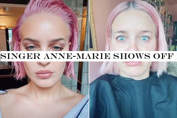 Singer Anne-Marie shows off dramatic transformation at BRIT Awards