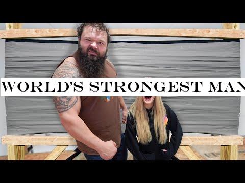 World's STRONGEST Man vs 100 Layers Challenge!