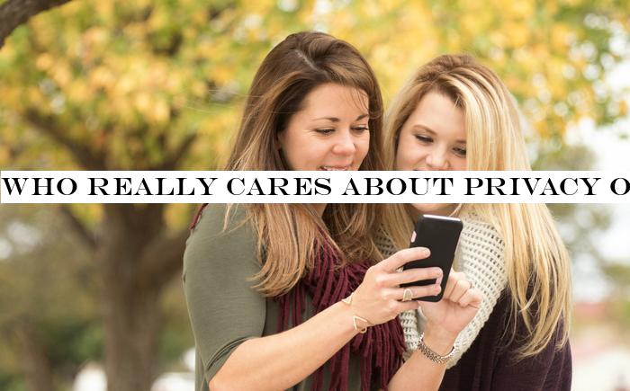 Who really cares about privacy on the internet?