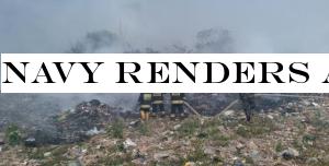 Navy renders assistance to douse fire erupted at Ambalanmulla area in Seeduwa