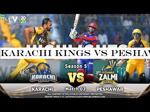 Karachi Kings vs Peshawar Zalmi | Full Match Highlights | Match 2 | 21 Feb 2020 | HBL PSL 2020