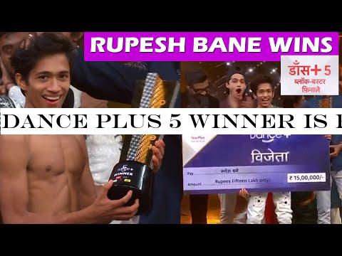 Dance Plus 5 WINNER is RUPESH BANE; Wins Rs 15 Lakh -Dance+5 Winner Trophy| Telly Reporter