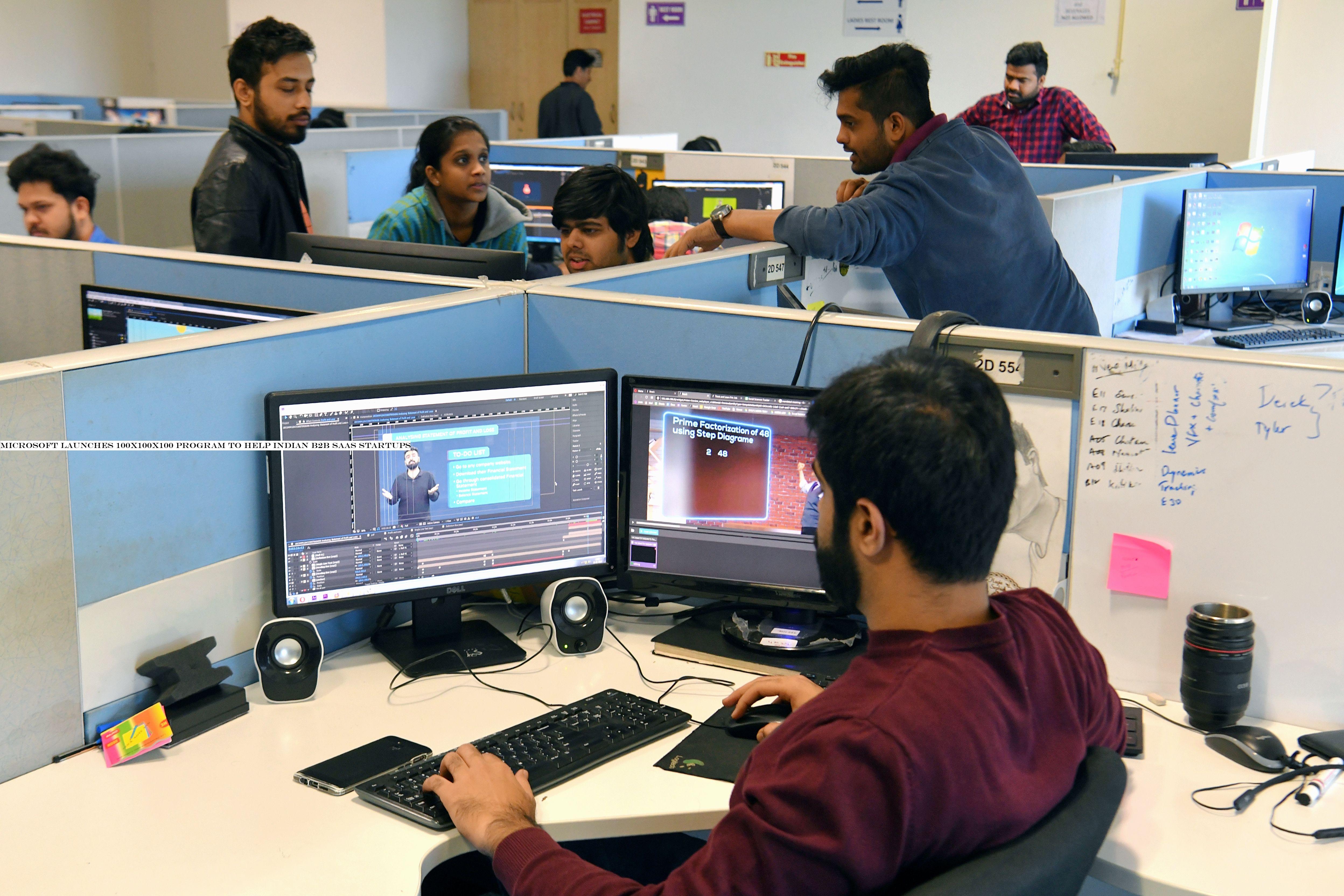 Microsoft launches 100X100X100 program to help Indian B2B SaaS startups