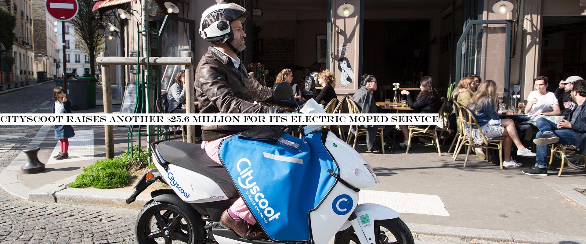 Cityscoot raises another $25.6 million for its electric moped service