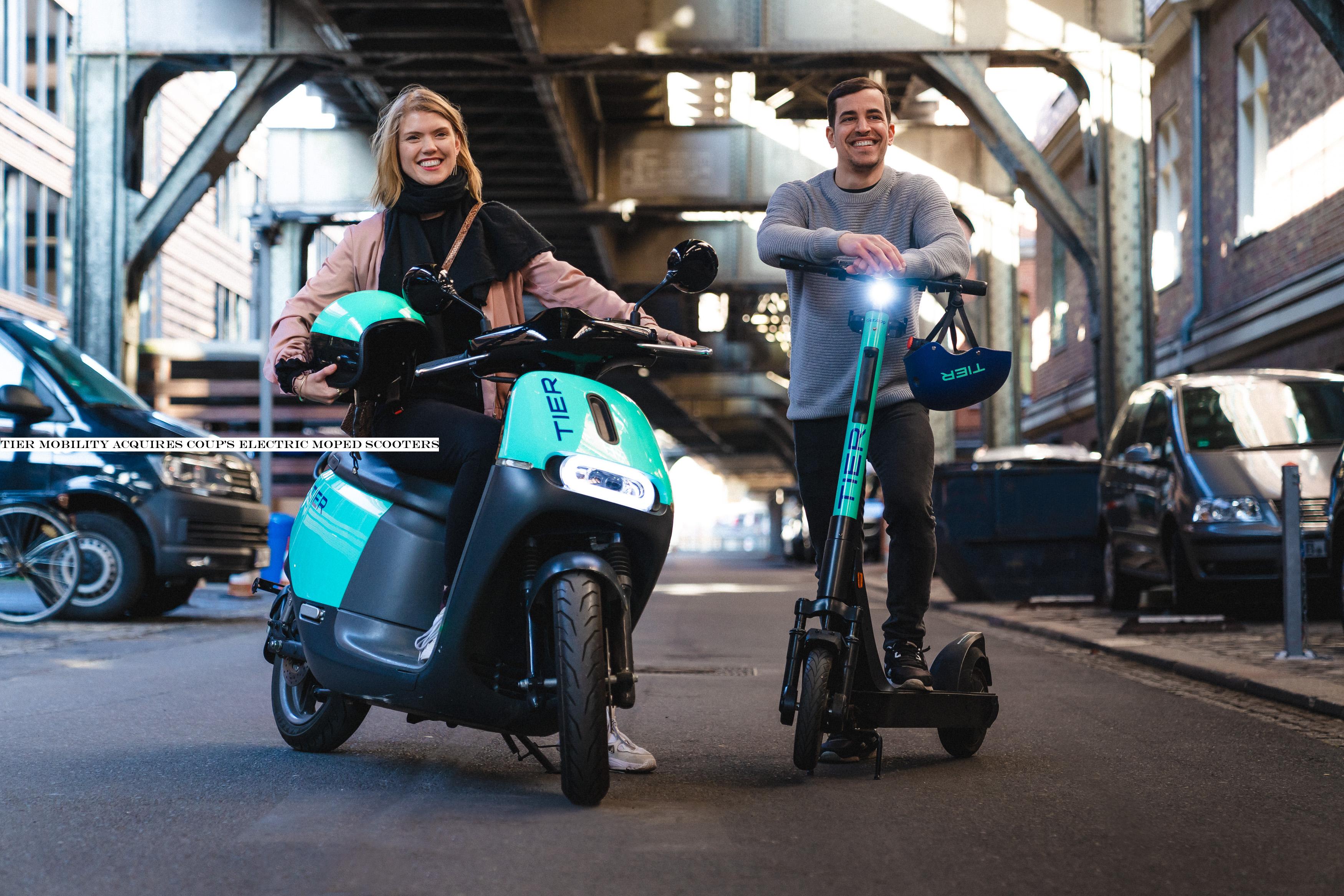 Tier Mobility acquires Coupelectric moped scooters