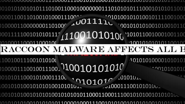 Raccoon malware affects all browsers