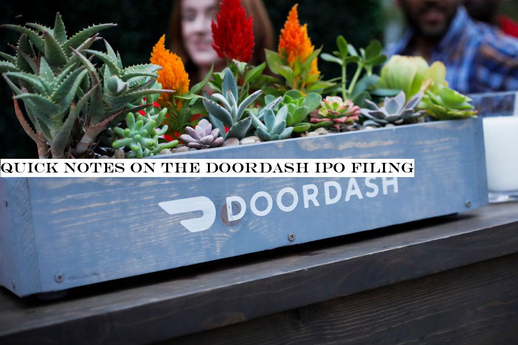 Quick notes on the DoorDash IPO filing