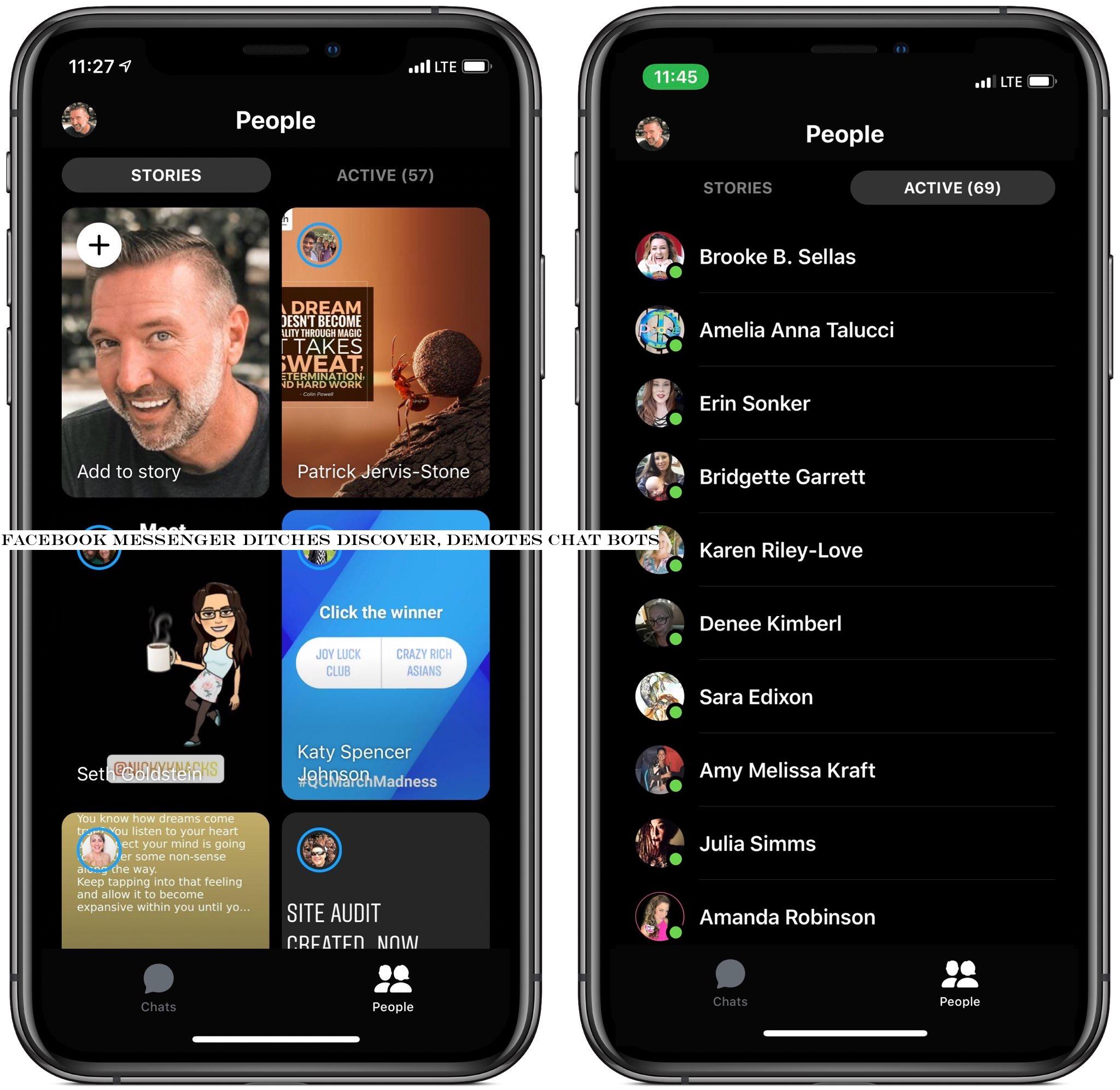 Facebook Messenger ditches Discover, demotes chat bots