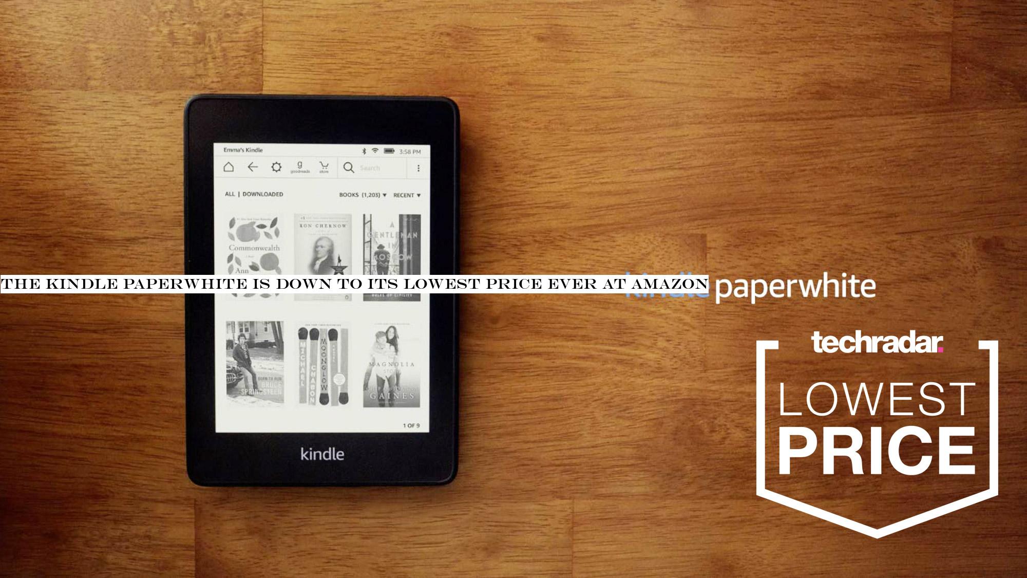 The Kindle Paperwhite is down to its lowest price ever at Amazon