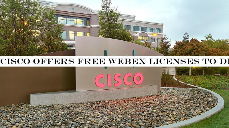 Cisco offers free Webex licenses to deal with coronavirus