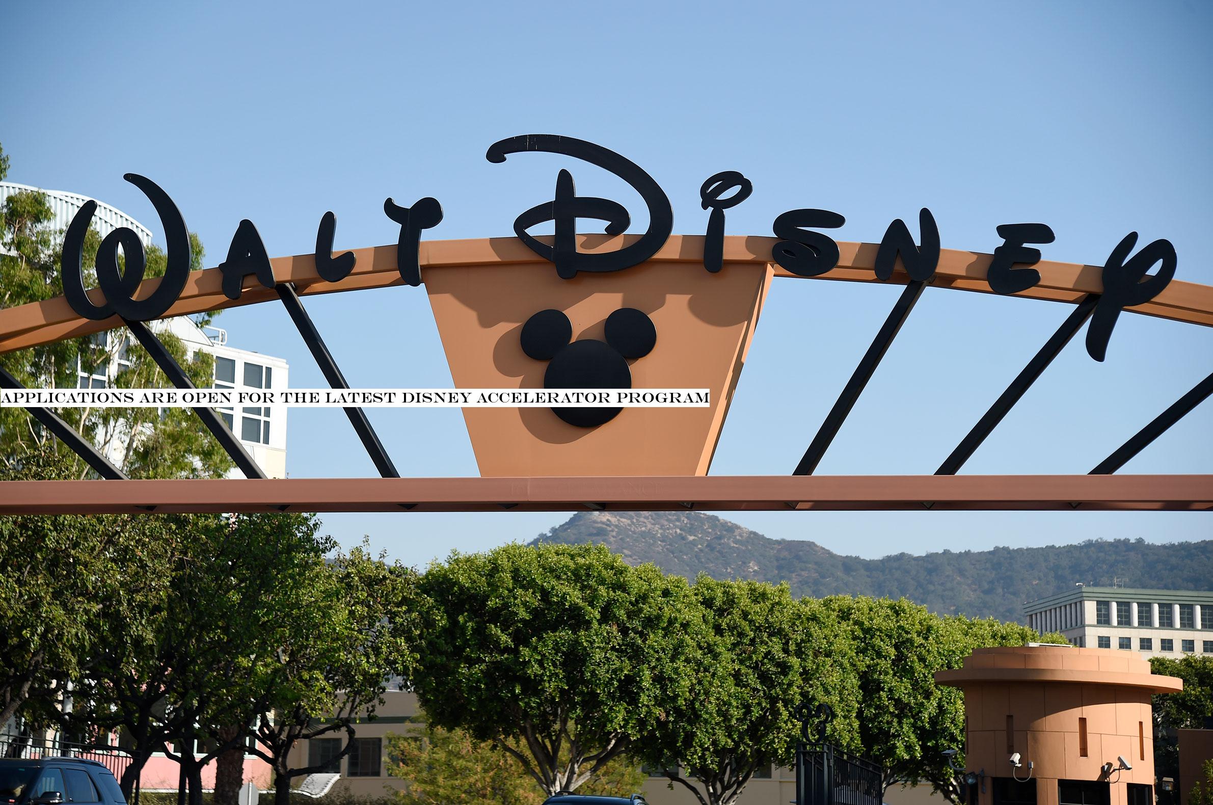 Applications are open for the latest Disney accelerator program