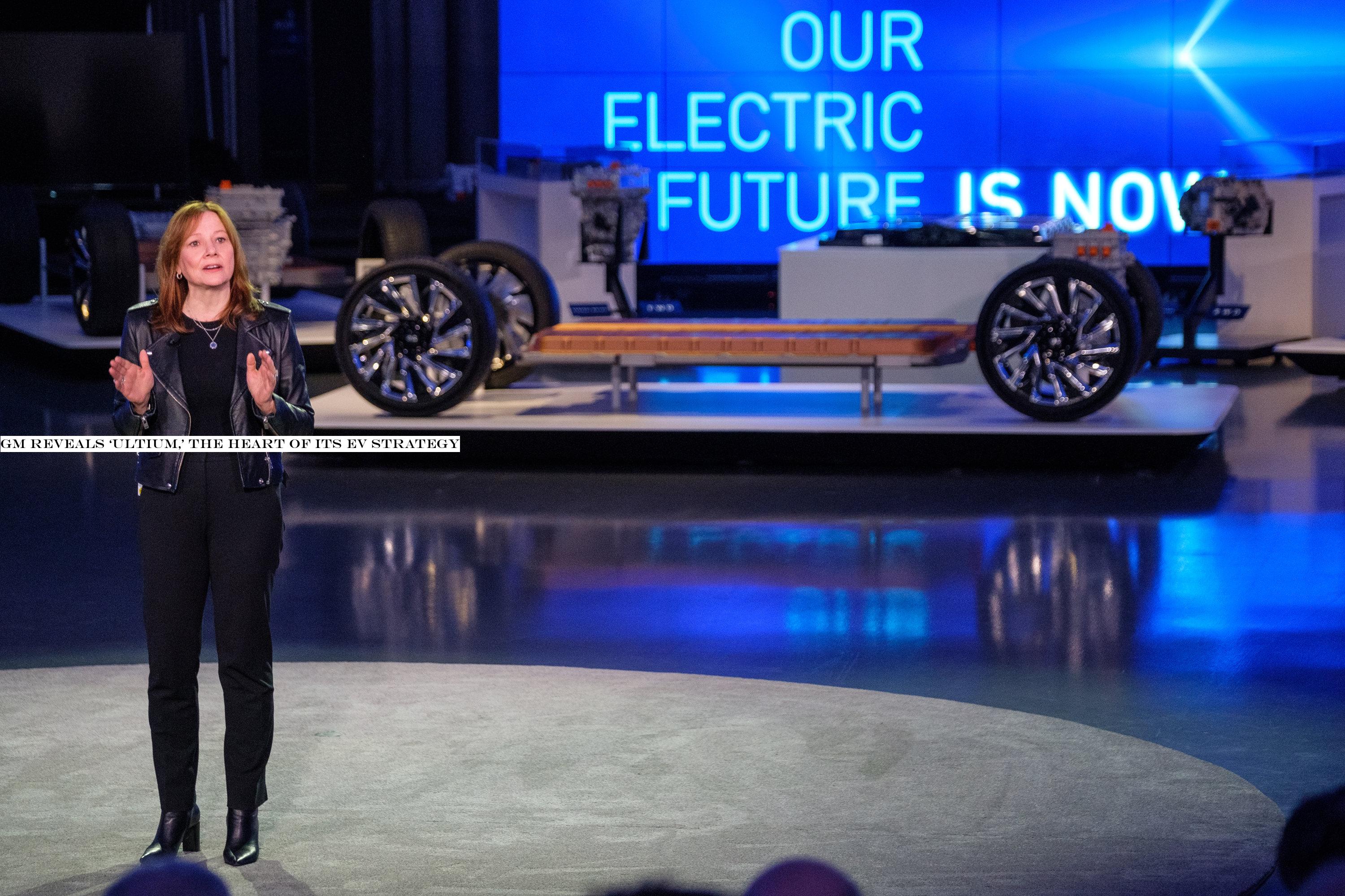 GM reveals ‘Ultium,& the heart of its EV strategy
