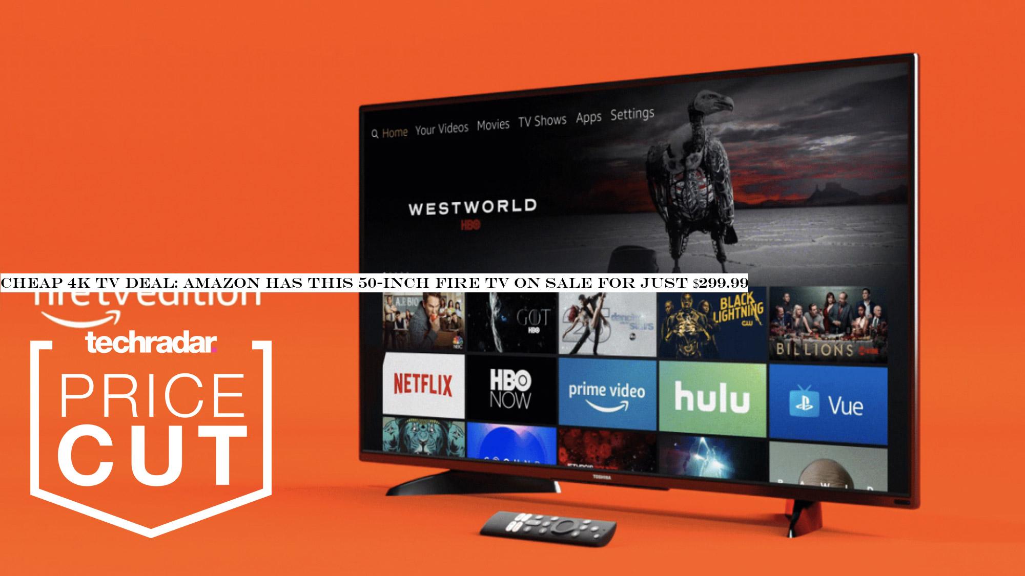 Cheap 4K TV deal: Amazon has this 50-inch Fire TV on sale for just $299.99