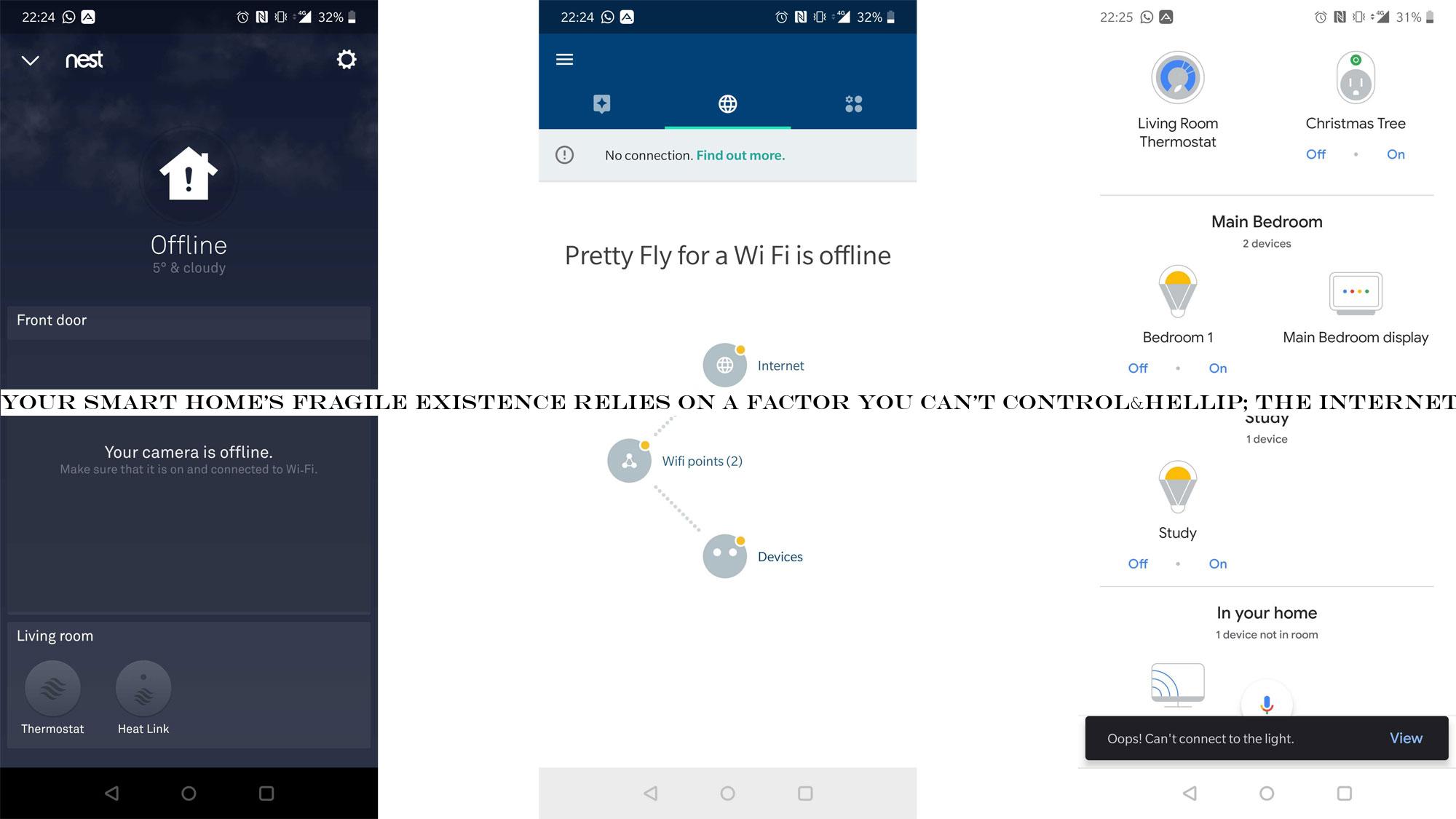 Your smart home's fragile existence relies on a factor you can't control-hellip; the internet