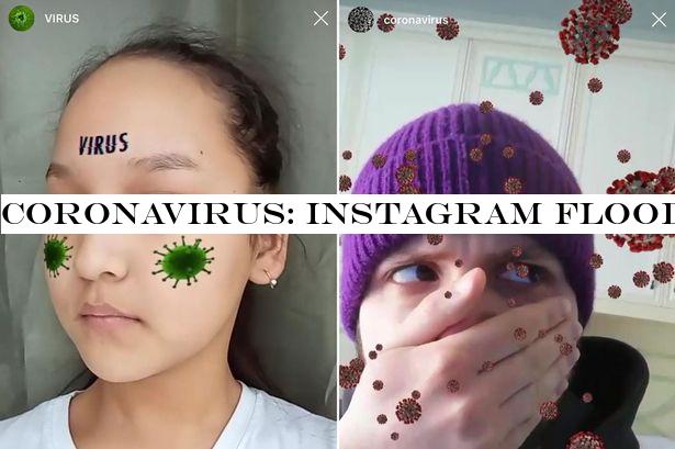 Coronavirus: Instagram flooded with 'inappropriate' virus-themed filters
