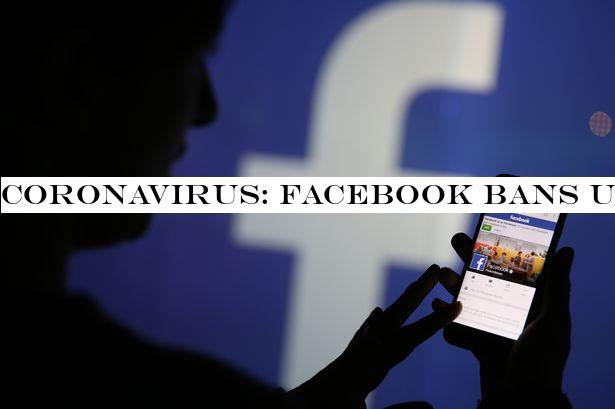 Coronavirus: Facebook bans users from selling face masks amid outbreak