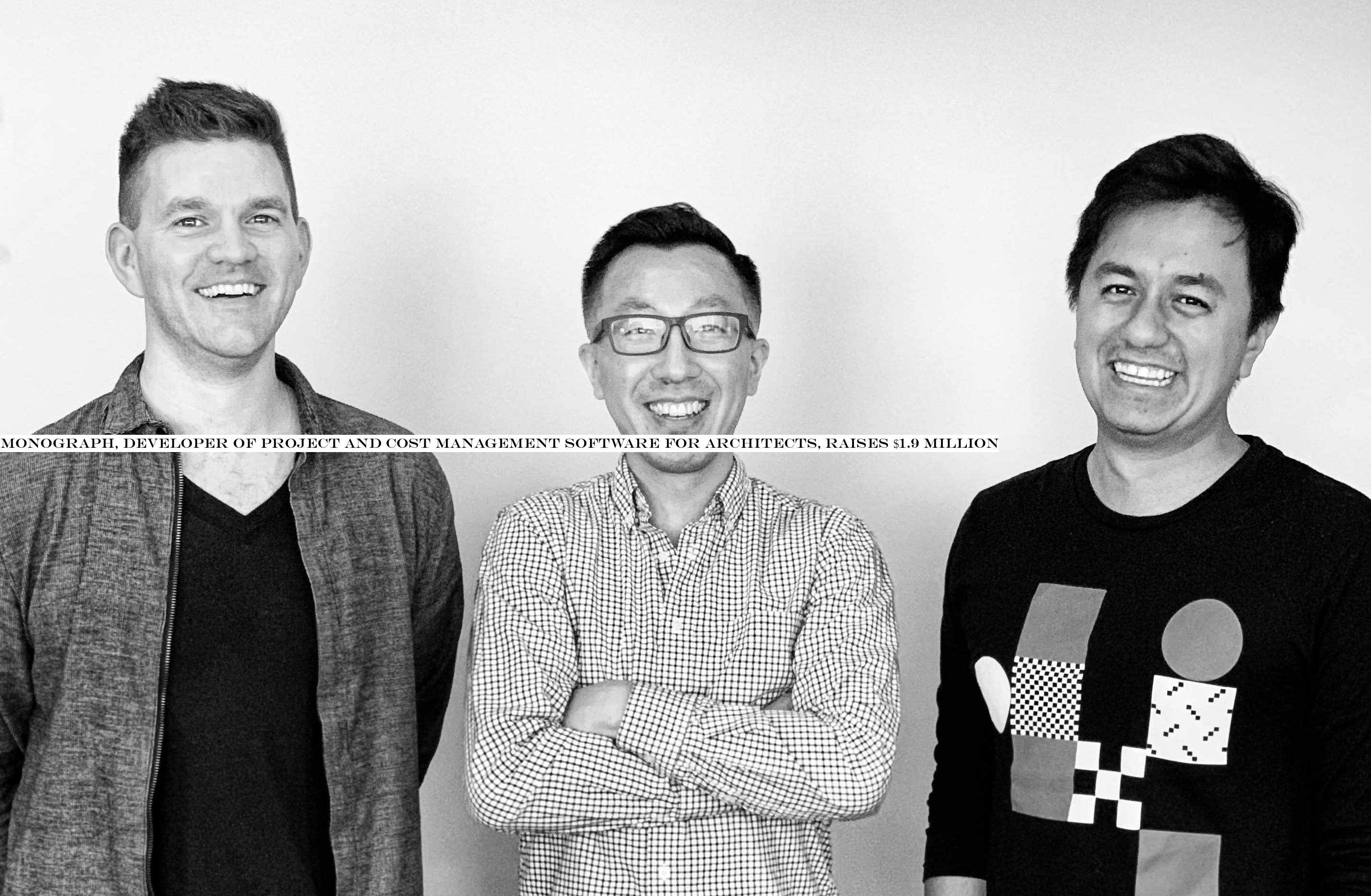 Monograph, developer of project and cost management software for architects, raises $1.9 million