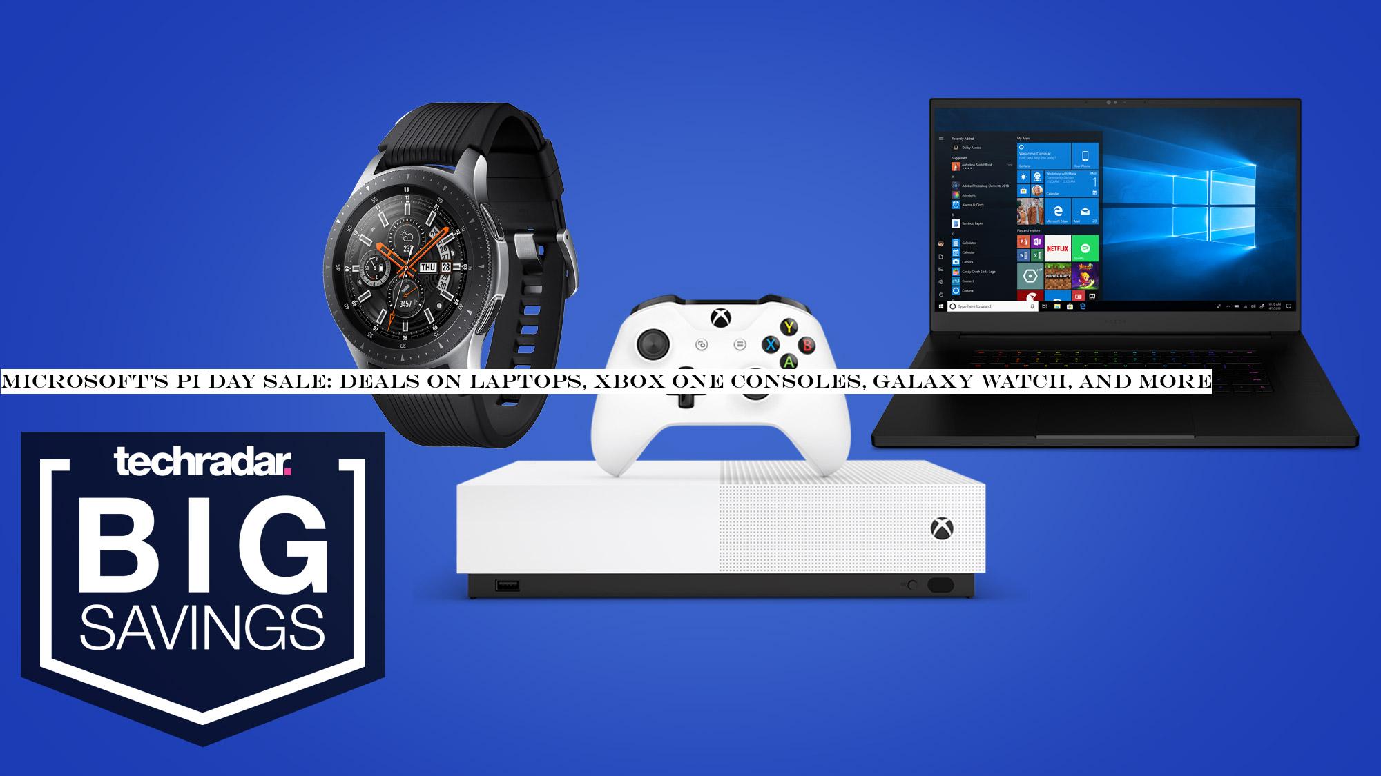 Microsoft's Pi Day sale: deals on laptops, Xbox One consoles, Galaxy Watch, and more