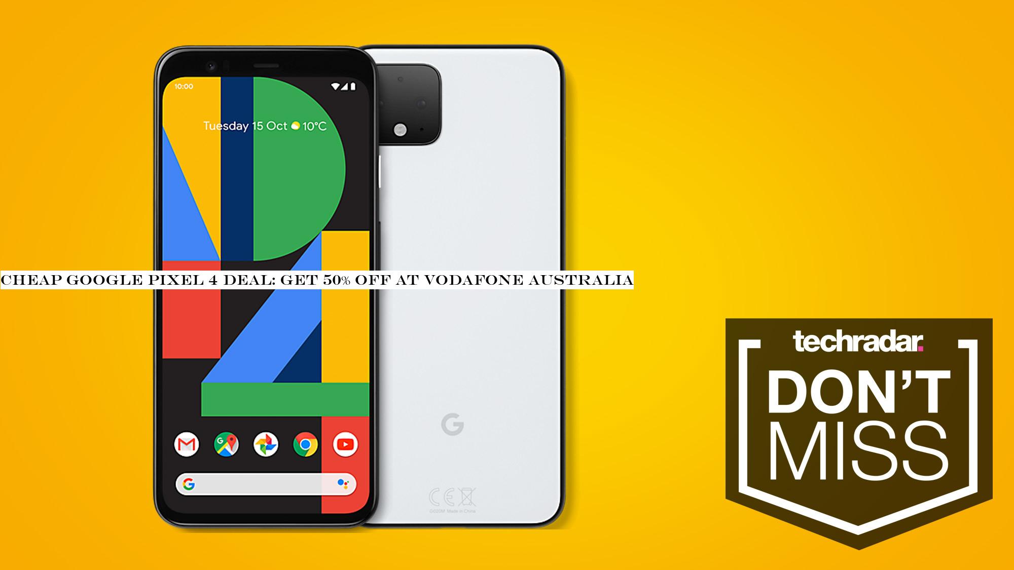 Cheap Google Pixel 4 deal: Get 50% off at Vodafone Australia