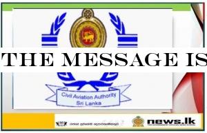 The message issued by the Civil Aviation Authority of Sri Lanka