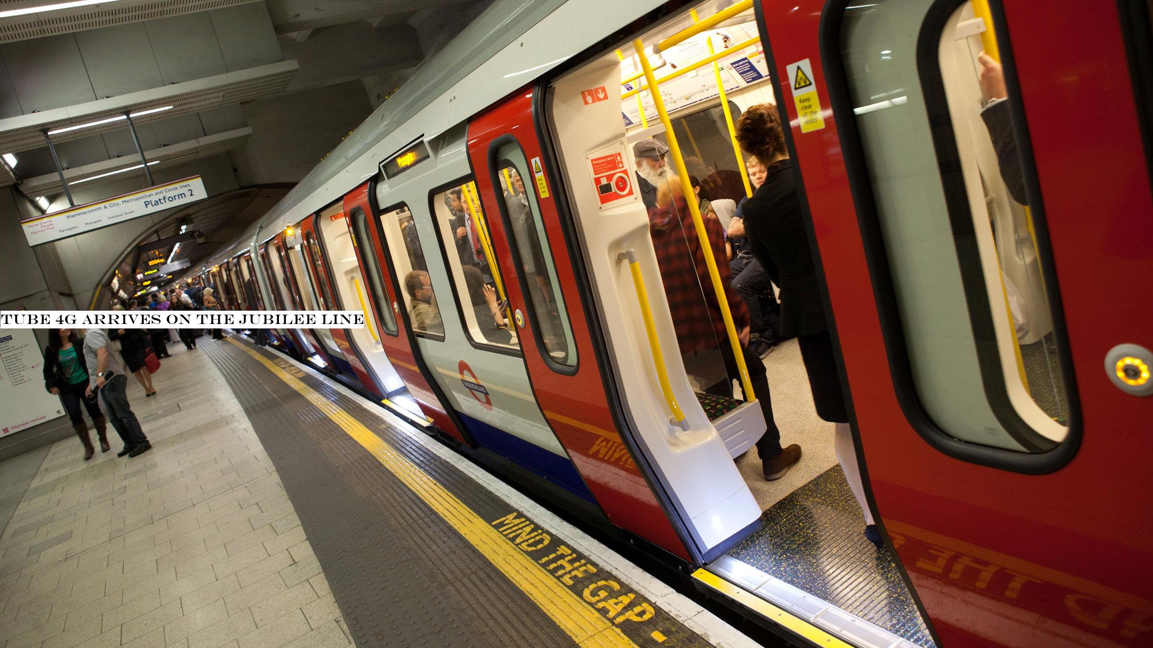 Tube 4G arrives on the Jubilee Line
