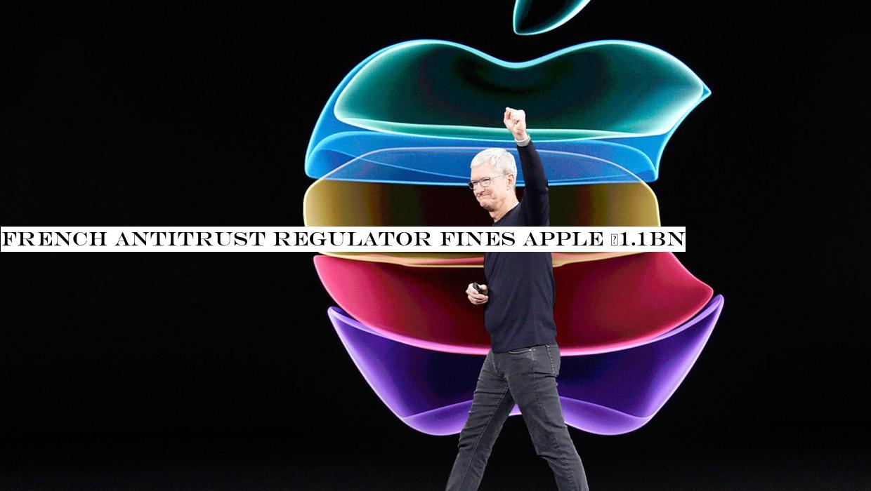French antitrust regulator fines Apple €1.1bn