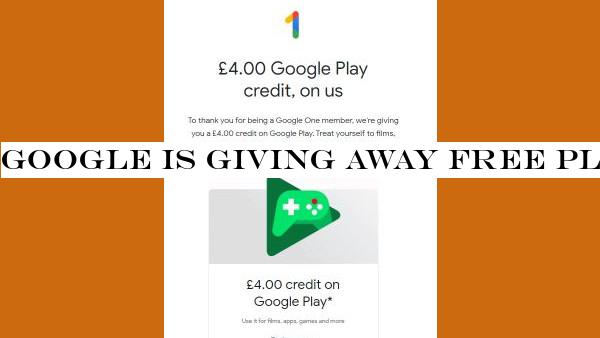 Google is giving away free Play Store credit to customers stuck at home