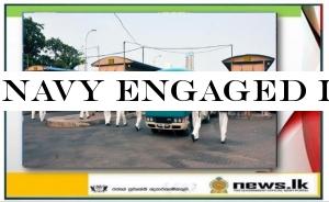 Navy engaged in a programme of disinfecting Inter Provincial Main Passenger Bus Terminal - Colombo