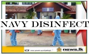 Navy disinfects a number of places in Mundalama