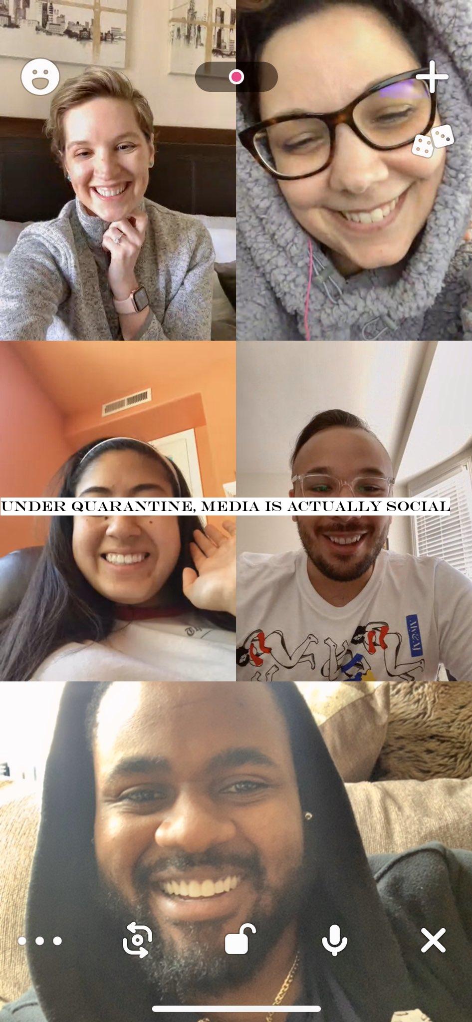 Under quarantine, media is actually social