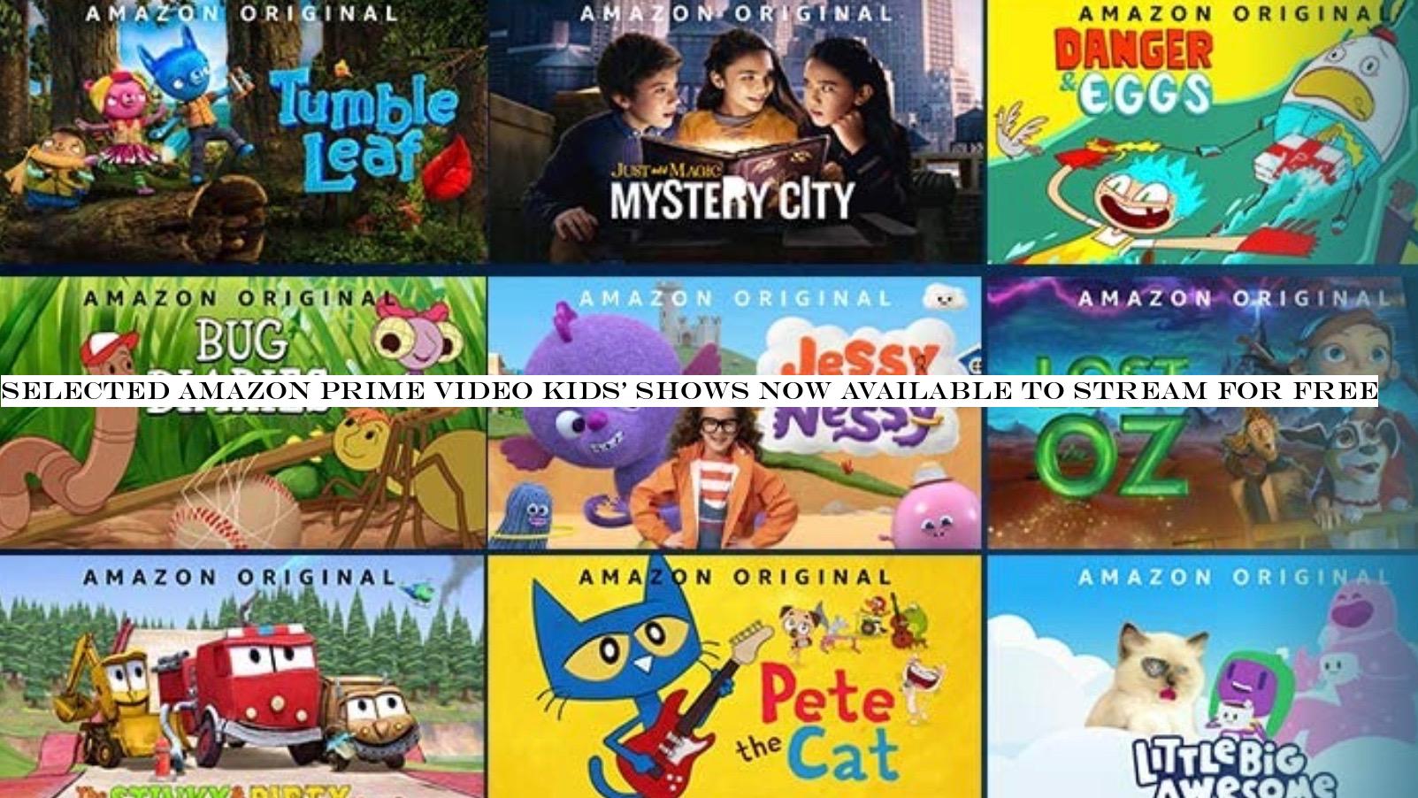 Selected Amazon Prime Video kids' shows now available to stream for free