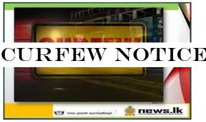 Curfew notice