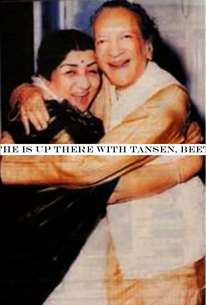 Lata Mangeshkar and Pandit Ravi Shankar